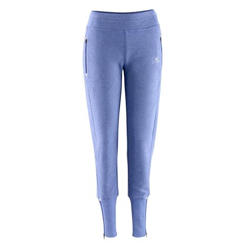 Women's Slim-Fit Brushed Jersey Bottoms - Blue