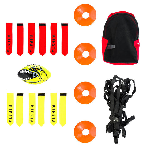 Kids flag football set AF 100 - Red