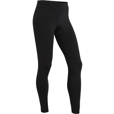 500 Girls' Artistic Gymnastics Leggings - Black/Sequins