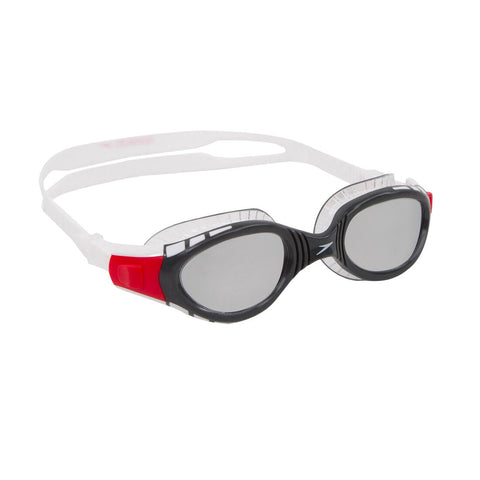 Futura BioFuse Speedo Swimming Goggles - Mirror - White/Red