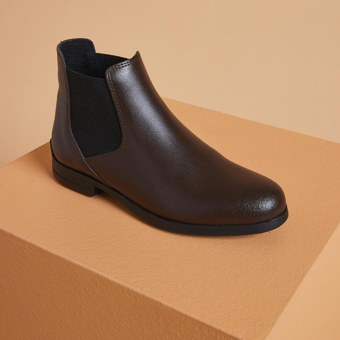 Adult Leather Horse Riding Jodhpur Boots 500, photo 7 of 6