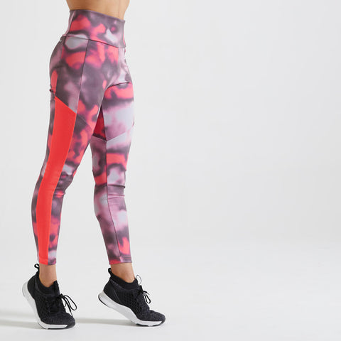Women's Cardio Fitness Leggings - Pink Print