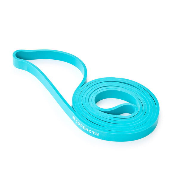 Robust and compact weight training resistance band 15 kg