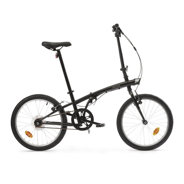 20 Inch folding bike Btwin 100 Black Decathlon UAE