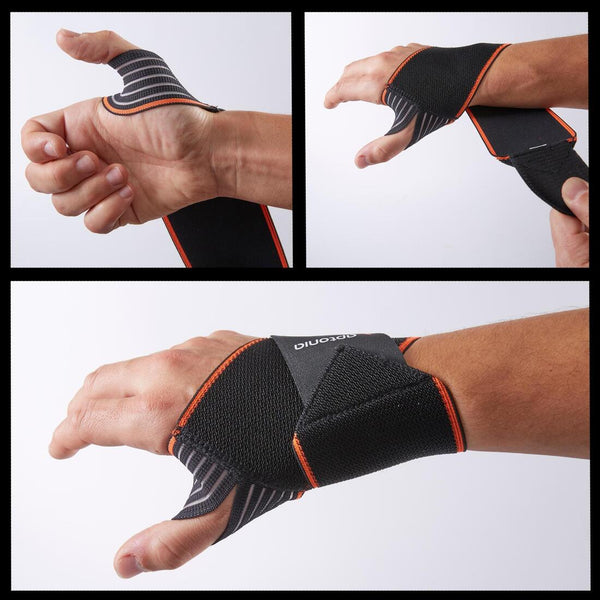 Futuro Energizing Wrist Support Right Hand - Black - Decathlon