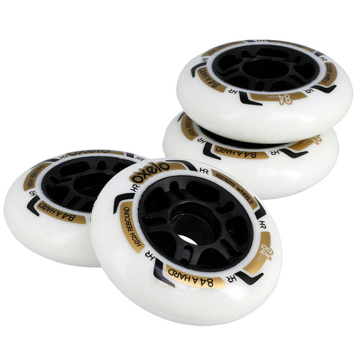 





84 mm 84A Inline Skating Wheels 4-Pack - White