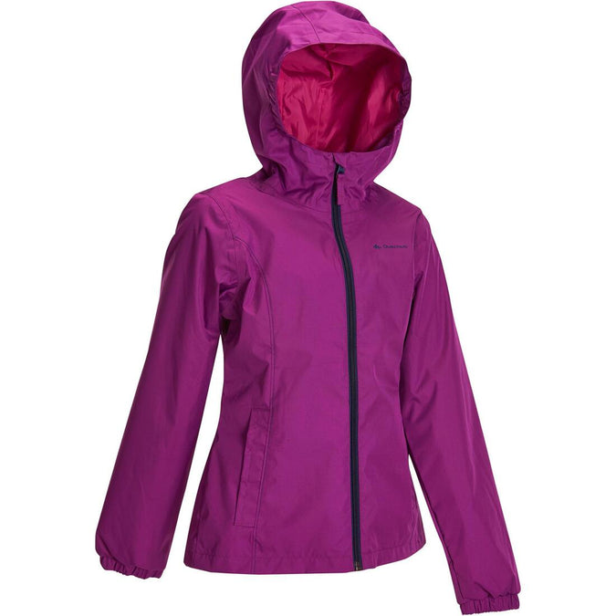 Hike 500 Girl’s Waterproof Hiking Jacket – Purple, photo 13 of 12