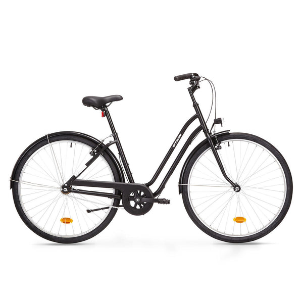 CITY BIKE ELOPS 100 LOW FRAME Black Decathlon UAE