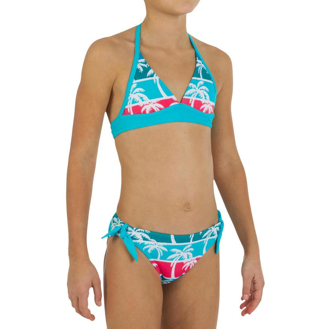 Girls' Two-Piece Halterneck Swimsuit - Jungle, photo 10 of 9