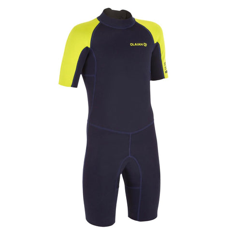 





100 kid’s 1.5 mm neoprene blue Shorty Surfing wetsuit