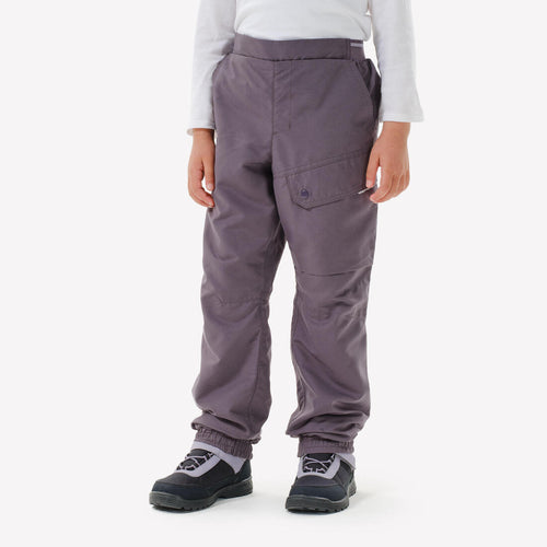 





Children's warm water-repellent hiking trousers - SH100 - age 2-6