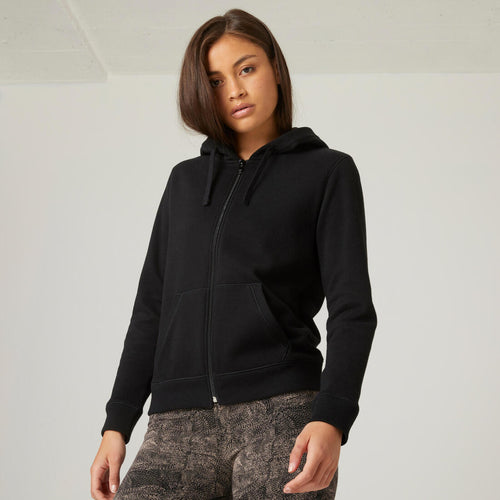 





Women's Zip-Up Fitness Hoodie 500