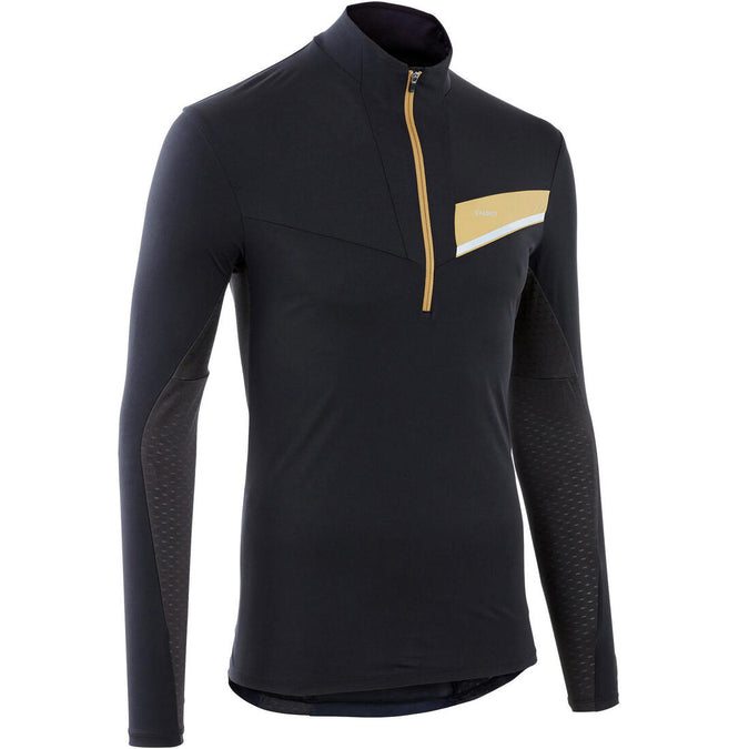 





MEN'S TRAIL RUNNING LONG-SLEEVED ZIP JERSEY - BLACK/BRONZE, photo 1 of 9