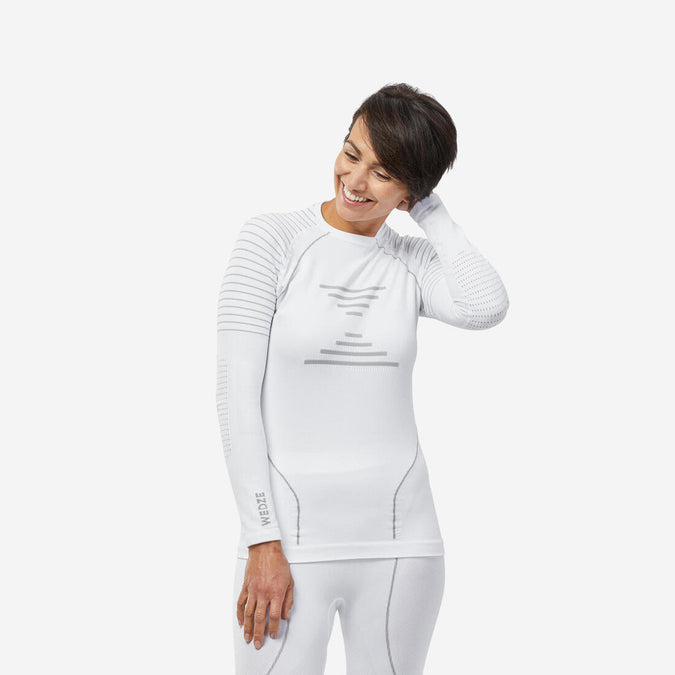 





Women's Warm, Comfortable Seamless Thermal Skiing Base Layer Top BL900 - White, photo 1 of 11