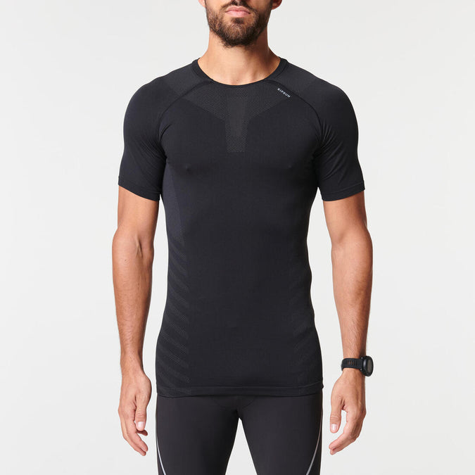 





Men's Running Seamless T-shirt Kiprun Run 500 Comfort Skin Black, photo 1 of 4