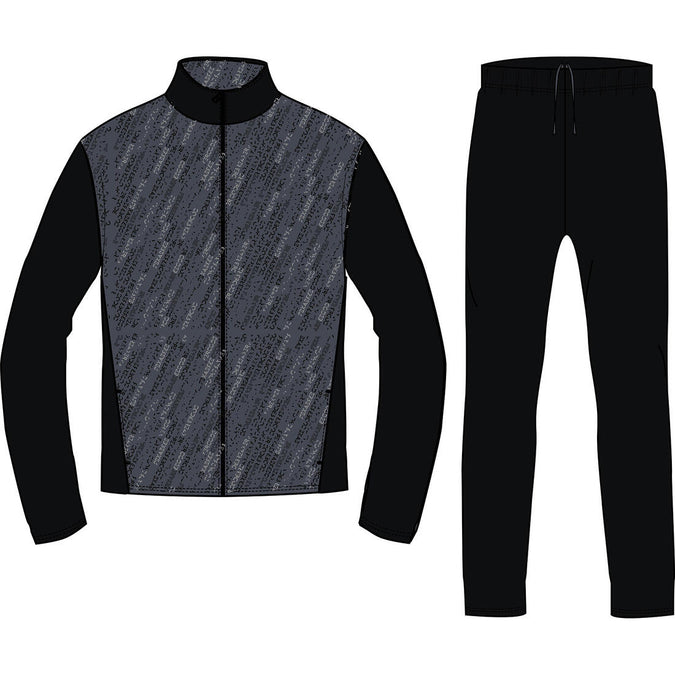 





Kids' Breathable Synthetic Tracksuit Gym'y - Black & Print, photo 1 of 14