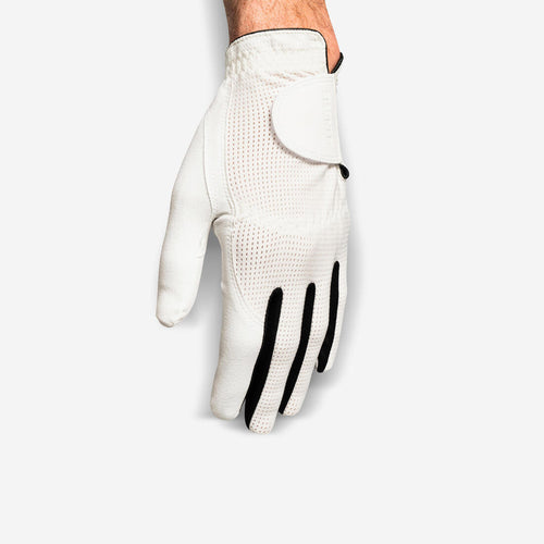 





Men’s golf right-handed breathing glove, white