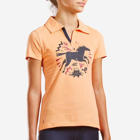 





Horse Riding Short-Sleeved Polo Shirt 100