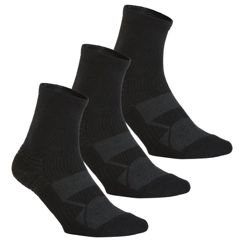 





WS 100 Kids' Walking Socks Mid - Black (3 pairs)