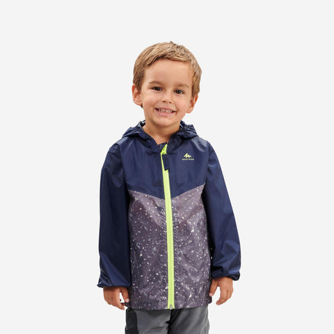 





Kids’ Waterproof Hiking Jacket - MH100 Zip - Aged 2-6