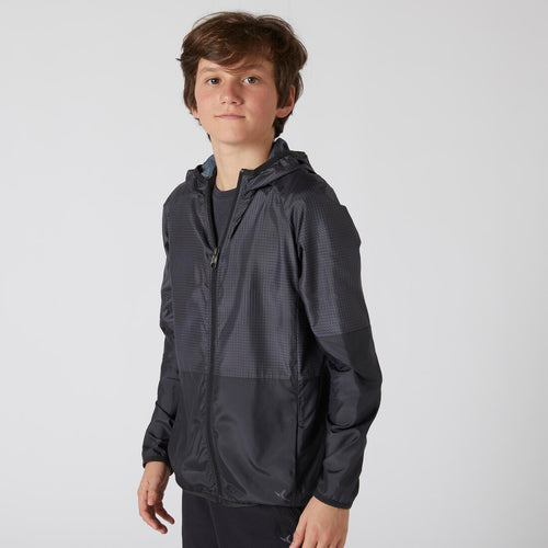 





Kids' Ultra-Lightweight Compact Breathable Jacket - Black Print