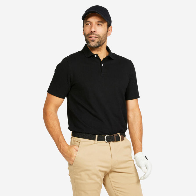 





Men's golf short-sleeved polo shirt - MW100 black, photo 1 of 5