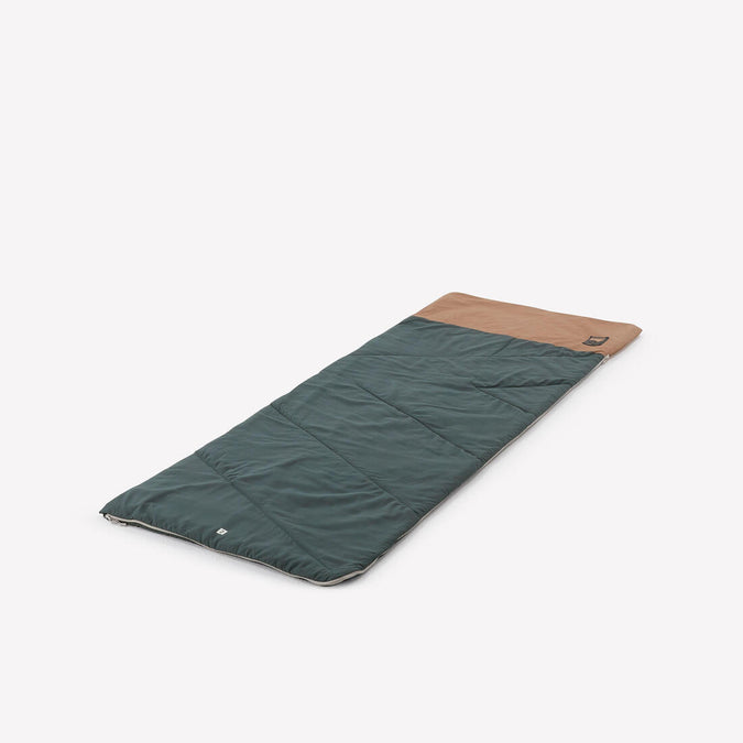 





COTTON SLEEPING BAG FOR CAMPING - ULTIMCOMFORT 20° COTTON KHAKI, photo 1 of 5