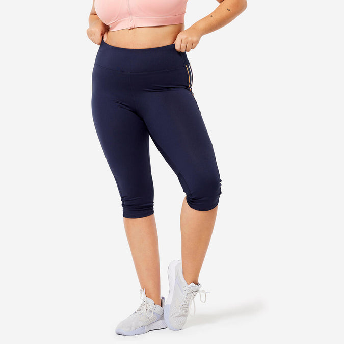 





Women's Fitness Cardio High-Waist Cropped Bottoms - Marl, photo 1 of 6