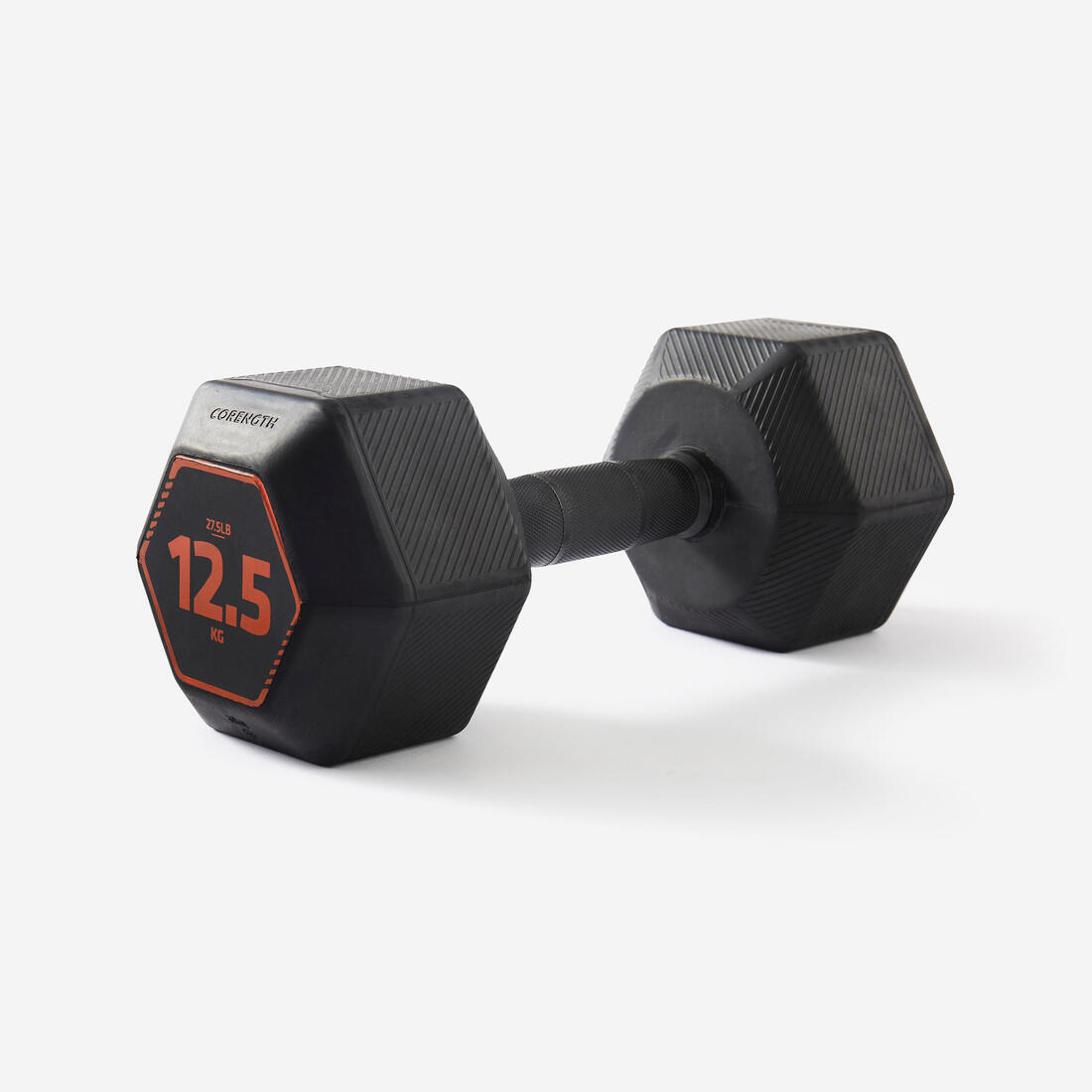 Cross Training and Weight Training Hex Dumbbell 12.5 kg Black Decathlon UAE