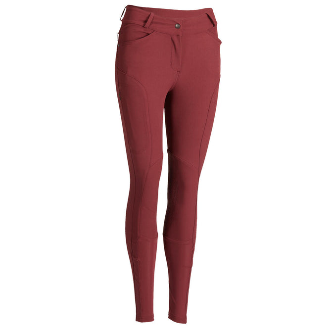 





560 Jump Women's Horse Riding Silicone Patch Jodhpurs - Burgundy, photo 1 of 12