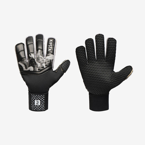 





Adult Football Goalkeeper Gloves F100 Superresist - Black/Grey