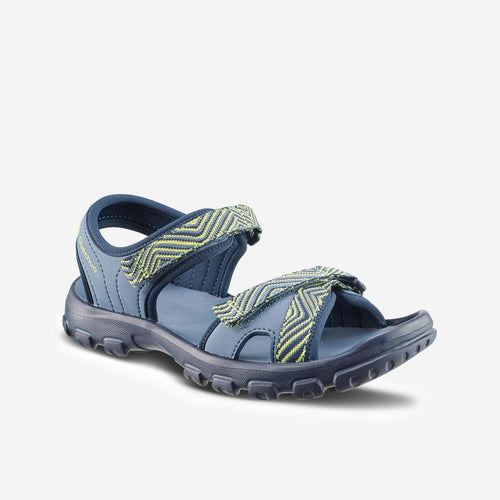 





Kids’ Hiking Sandals MH100 TW - Blue and Yellow - Junior UK size 13 to 4