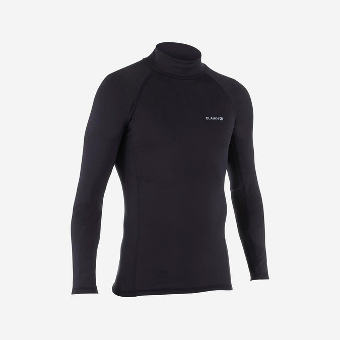 





Men's surfing long-sleeve thermal fleece top T-shirt 900 - Black, photo 1 of 5