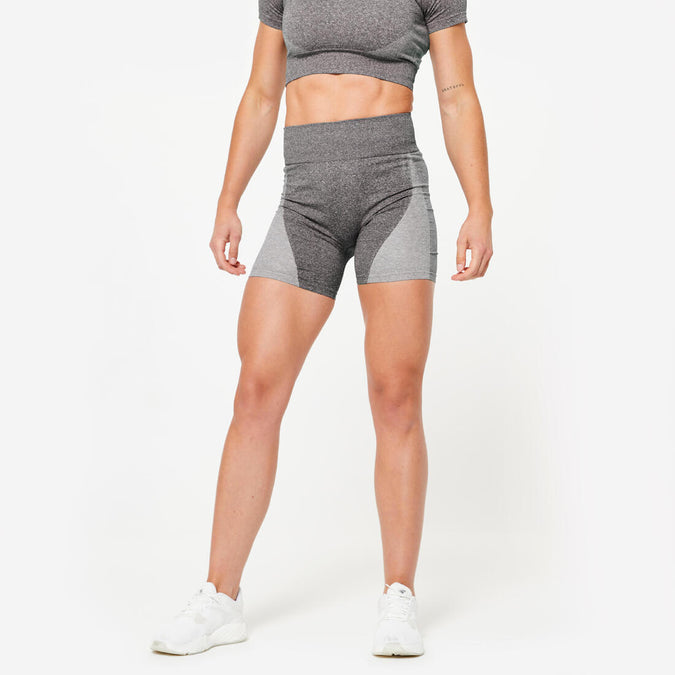 





High-Waisted Seamless Fitness Cycling Shorts, photo 1 of 6