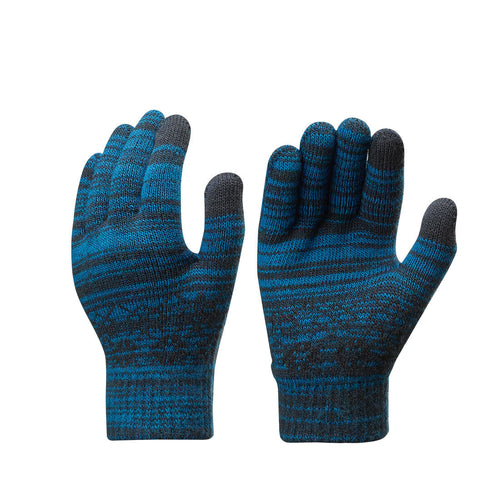 





KIDS’ TOUCHSCREEN COMPATIBLE HIKING GLOVES - SH100 KNITTED - AGED 4-14 YEARS