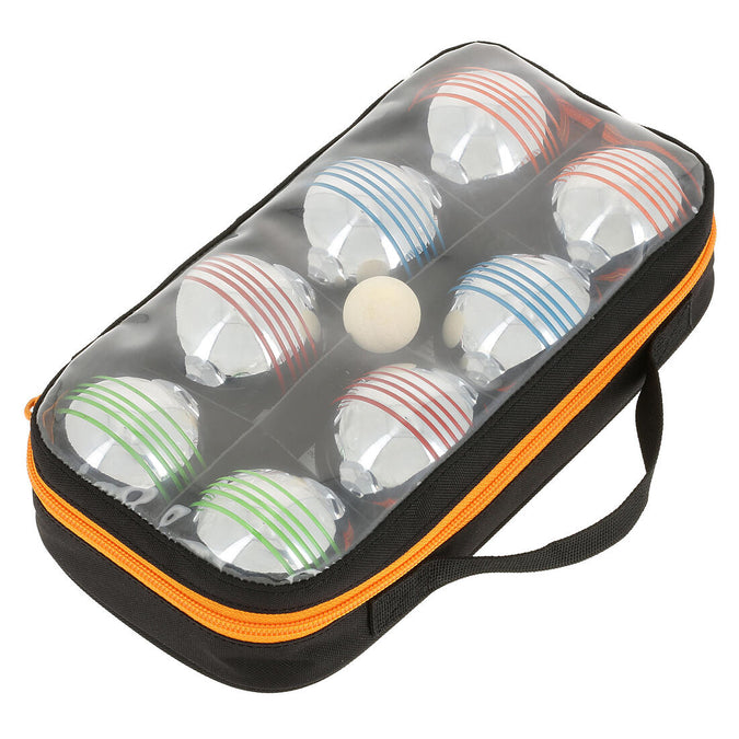 





SET OF 8 RECREATIONAL COLOUR PETANQUE BOULES 100, photo 1 of 6