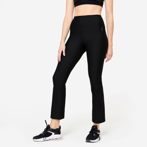 





Women Straight Cut Fitness Leggings - Smoky Black