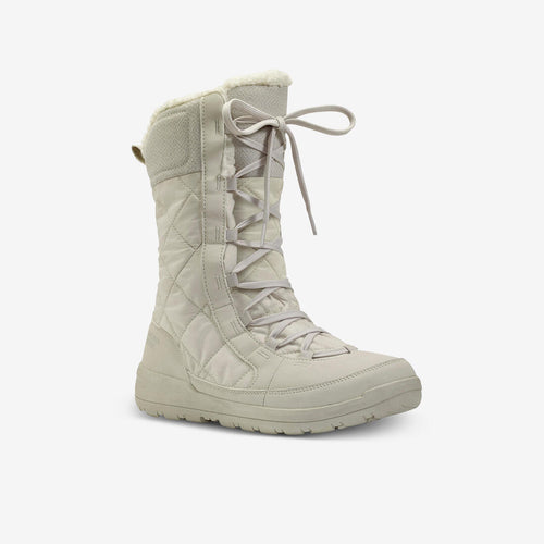 





Women's warm waterproof snow boots - SH500 high - lace-up