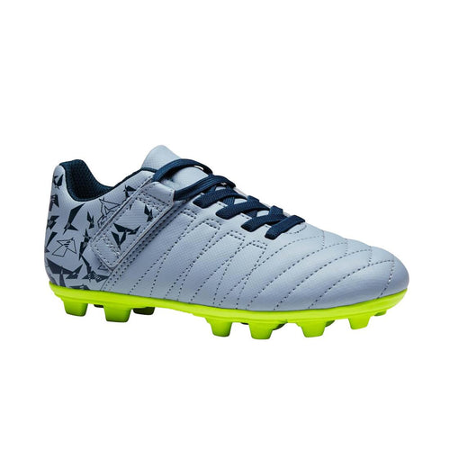 





Agility 140 FG Kids' Dry Pitch Rip-Tab Football Boots - Grey/Yellow