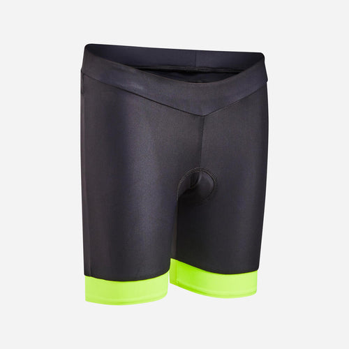 





Kids' Cycling Shorts 500 - Black & Yellow