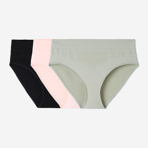 





Women's Seamless Briefs Tri-Pack - Black/Quartz/Sage Grey