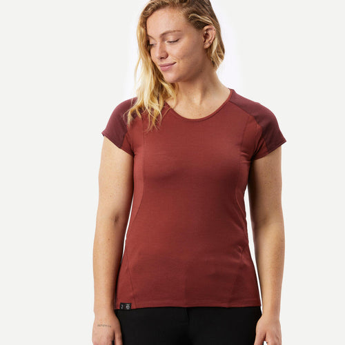 





Women’s merino wool short-sleeved trekking T-shirt MT500