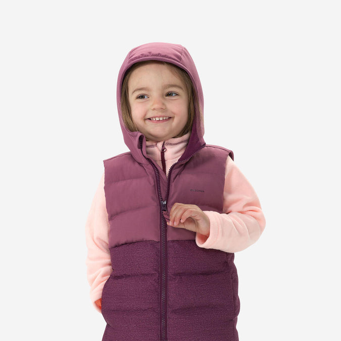 





Kids’ Hiking Sleeves Padded Jacket - Age 2-6 years - Purple, photo 1 of 11