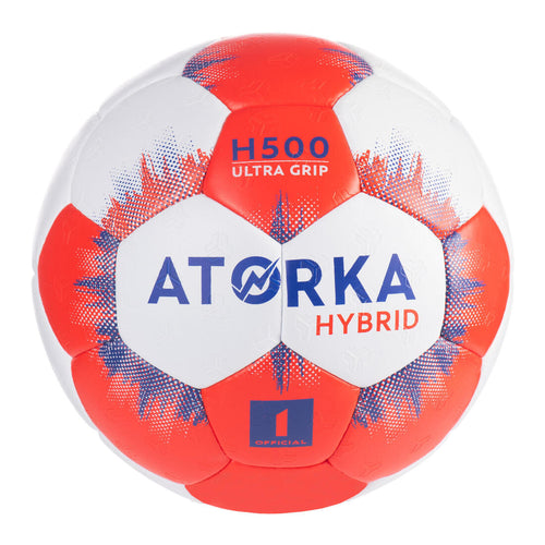 





Kids' Size 1 Hybrid Handball Ball - Grey/Red