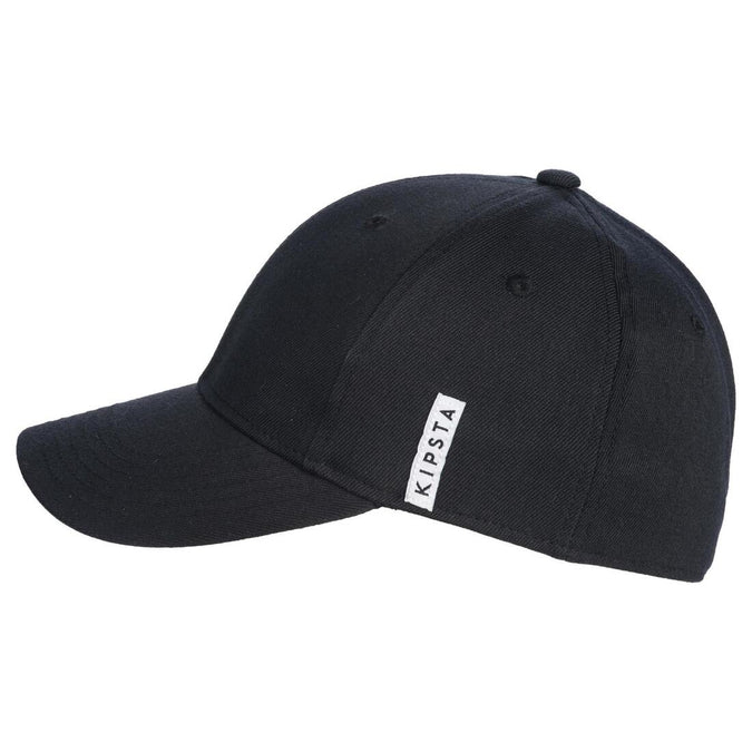 Kipsta BA550 Baseball Cap Hat Black Adult Low Profile Fitted