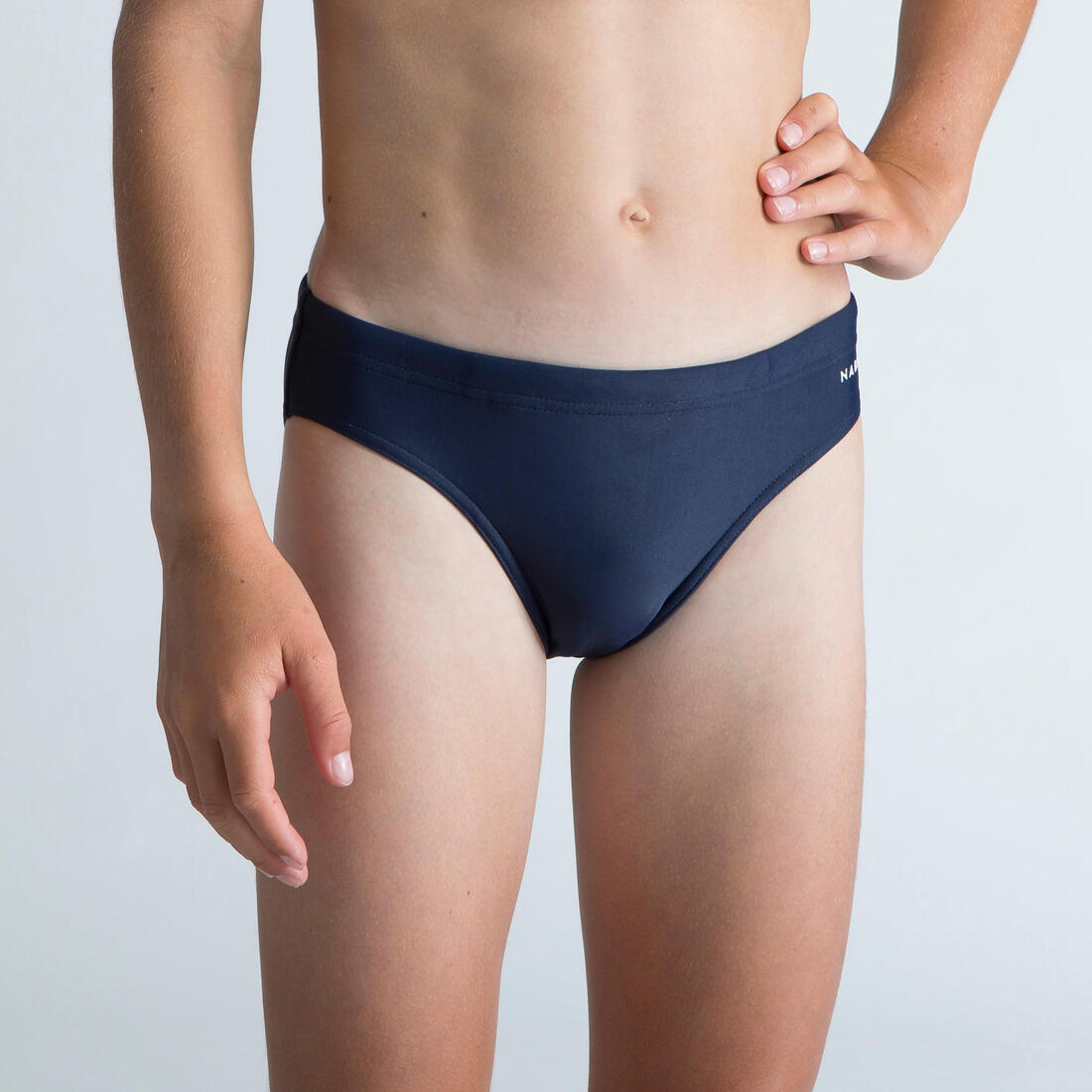 Boys Swimming Swim Trunks 100 Basic Navy Blue