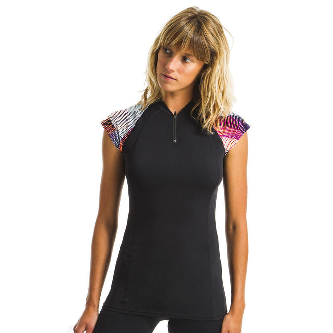 





Women’s Aquagym-Aquabike Short-sleeved T-shirt Anna black vib, photo 1 of 13