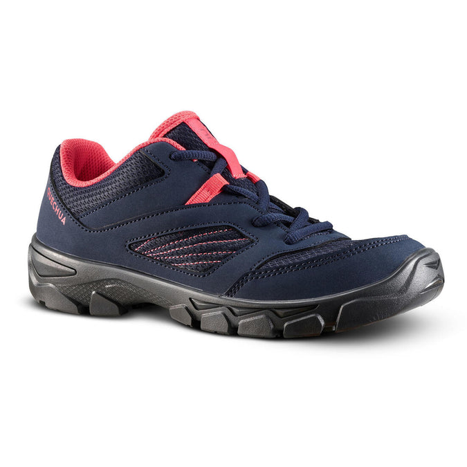 





Children's low lace-up hiking shoes MH100 - Coral blue 2.5 TO 5, photo 1 of 6