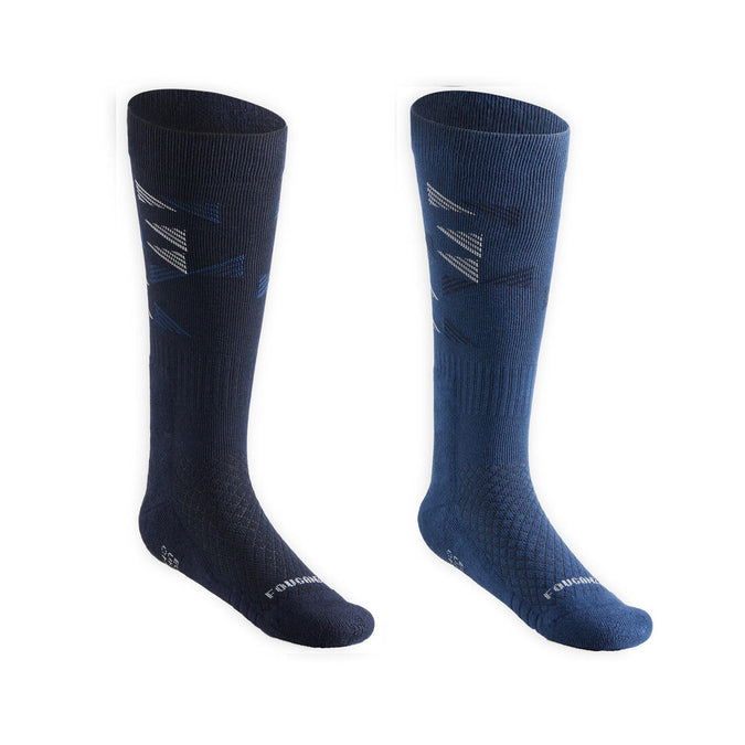 





Kids' Riding Socks SKS 500 - Navy/Midnight Print, photo 1 of 9