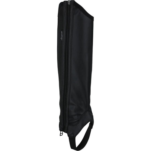 





Kids' Horse Riding Classic Synthetic Half Chaps 140 - Black